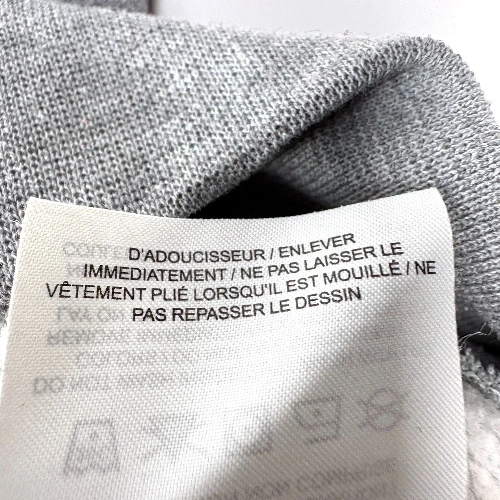 VTG Y2K Nike Hoodie Womens Sz M Gray Cropped Center Swoosh Just Do It Boxy Sweat